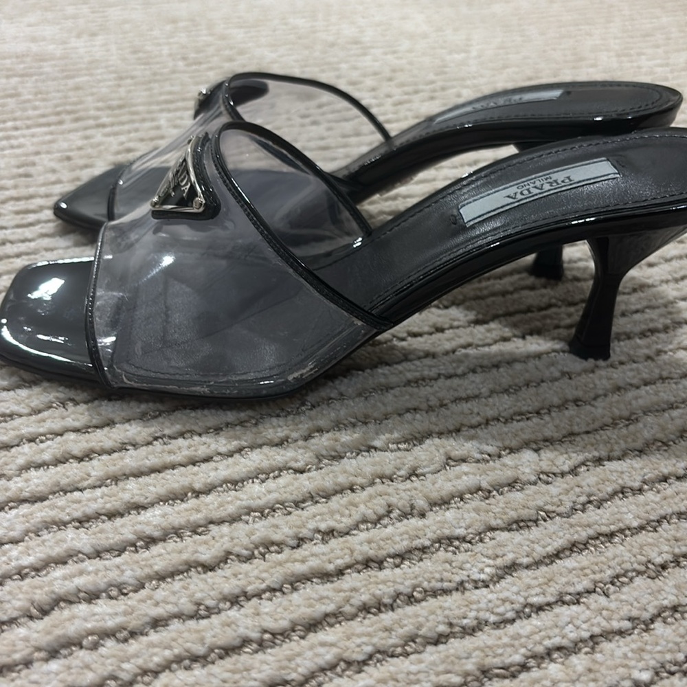 Prada Clear Kitten Heel - Picture 3 of 4